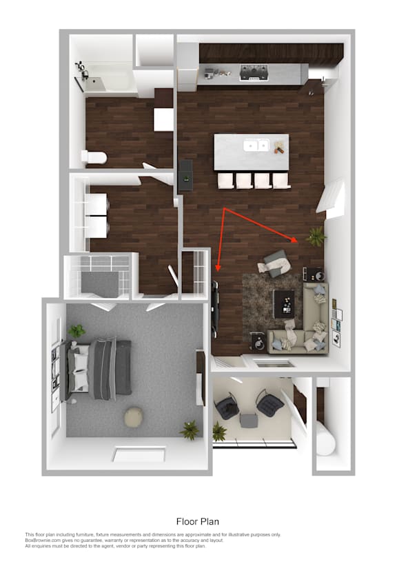 Orchard Park Apartments 1x1 A