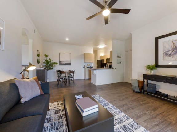 Open Concept Living Room at Echo Ridge
