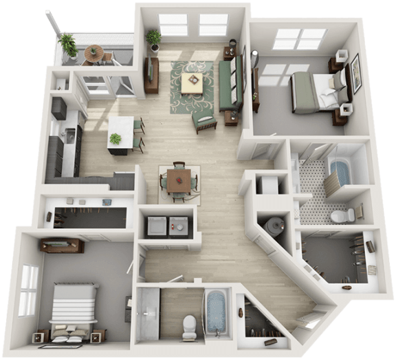 B2 2Bed_2Bath at Parc West Apartments, Draper, 84020