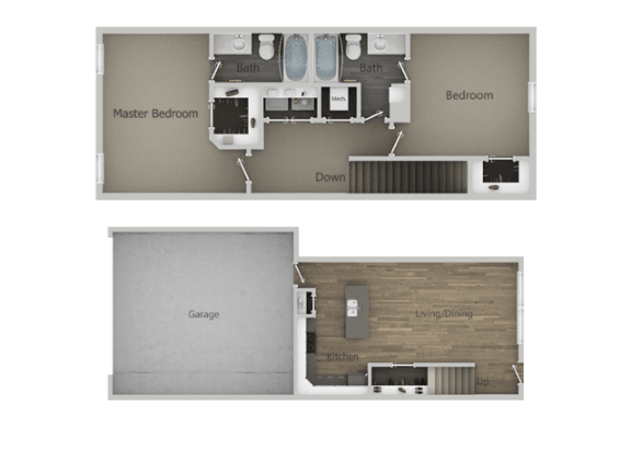 2Bed_2Bath Townhome at San Tropez Apartments & Townhomes, Utah