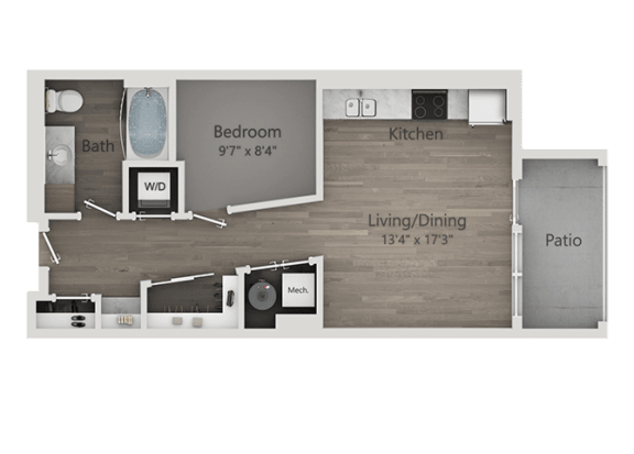 A3 Floor Plan at Veranda Apartments, Draper, 84020