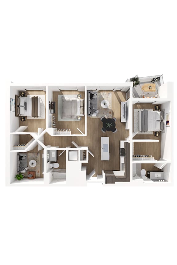 3B Floorplan at The Terrace at Academy Village, Utah, 84096