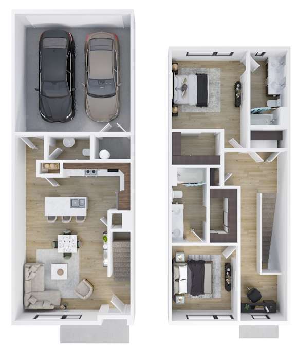 2 Bedroom Townhome at The Ash