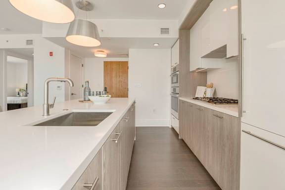 Sleek Tuxedo Kitchen Cabinets