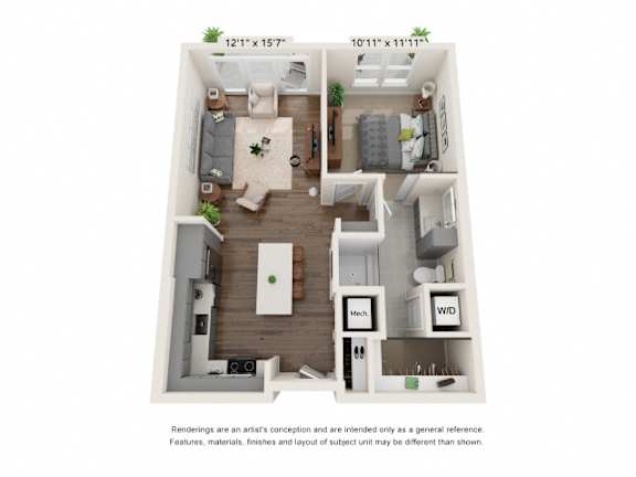 bedroom floor plan  the residences at