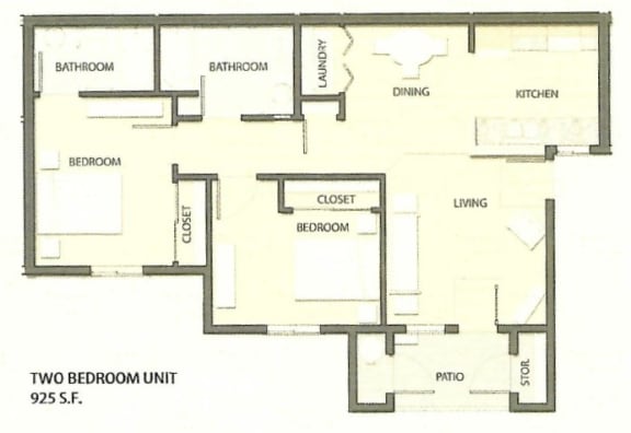 Floor Plan  a drawing of a floor plan of a house