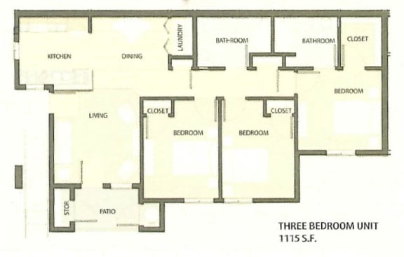 a drawing of a floor plan of a house