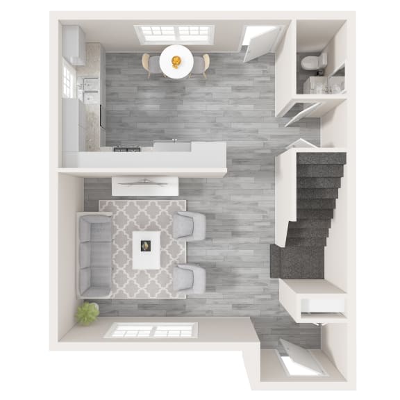 3 Bedroom 1.5 bath Townhouse