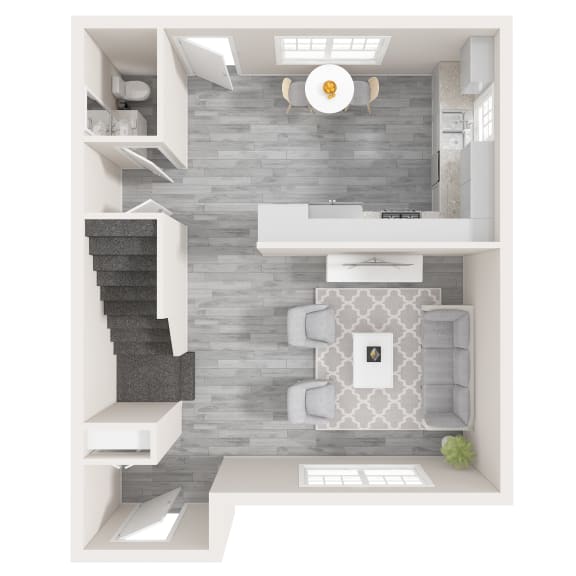 3 Bedroom 1.5 bath Townhouse