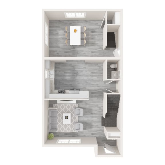3 Bedroom 1.5 Bath with extra den Townhouse