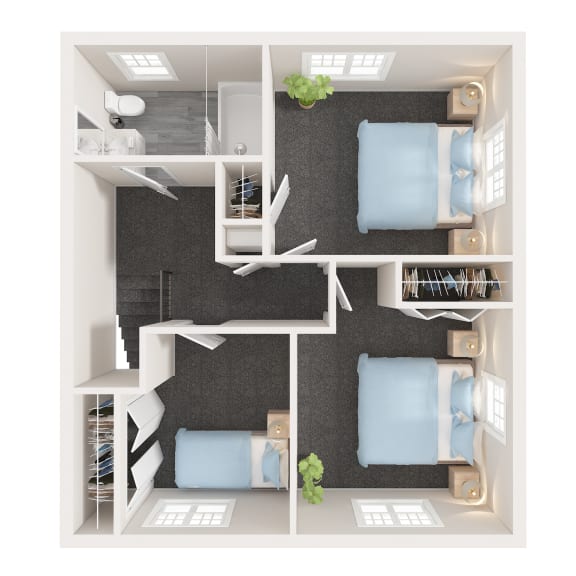 3 Bedroom 1.5 bath with extra den Townhouse