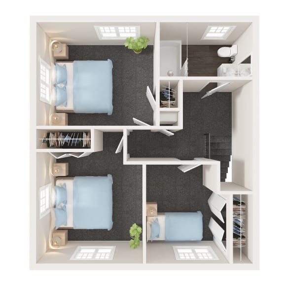 3 Bedroom 1.5 Bath Townhouse