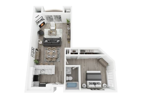 bedroom floor plan | apartments in pittsburgh pa | the alden