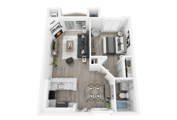 bedrooms floor plan | apartments for rent in brookhaven ga | the mille brook