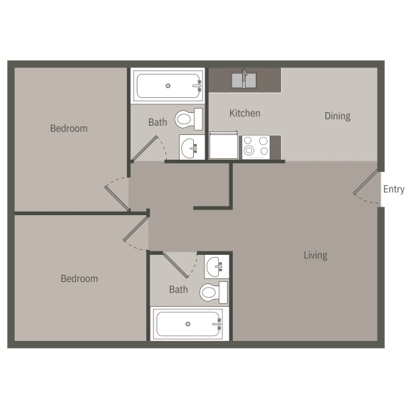 this is a drawing of a floor plan of a roommates apartment