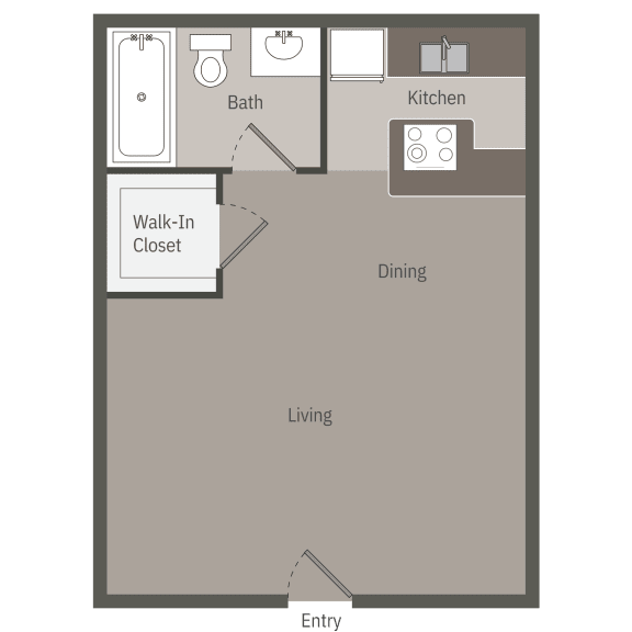 a floor plan of a home with a bedroom and a living room