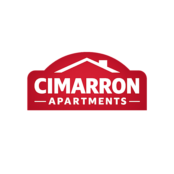 Floor Plan  The image is a logo of Cimarron Apartments.