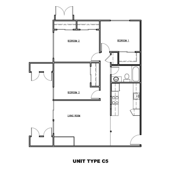 a floor plan of the unit