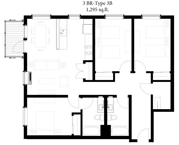 3BR-B Plan