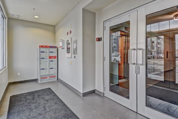 Aqua residential rental apartments  secure entrance
