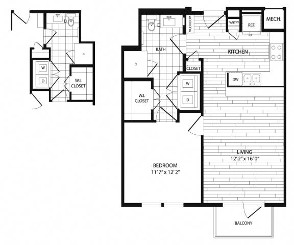 a blueprint of a floor plan of a house