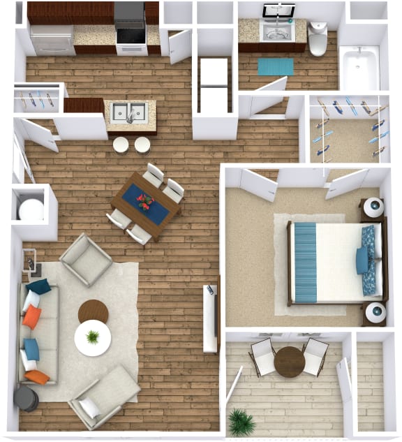 Crescent Level 1 Floor Plan at Overall Creek, Murfreesboro