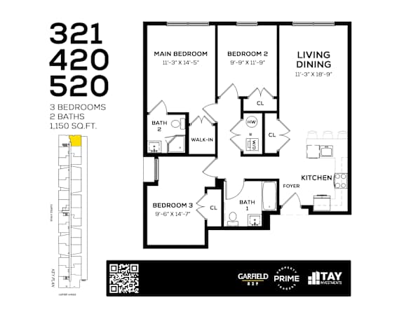 321 Floor Plan at 829 Garfield, New Jersey, 07305