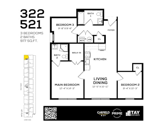322 Floor Plan at 829 Garfield, New Jersey