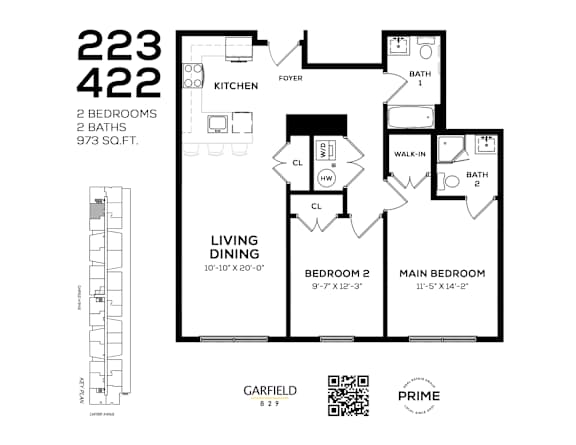 422 Floor Plan at 829 Garfield, New Jersey, 07305