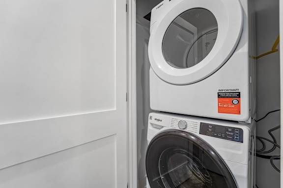 Full size washer and dryer