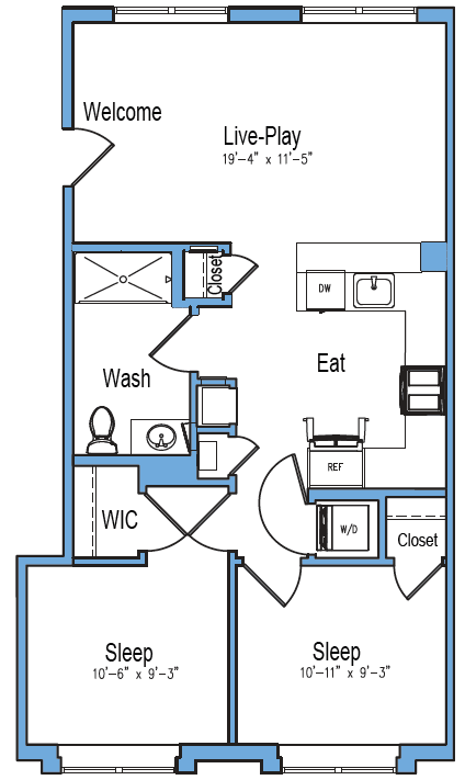 2 bed 2 bath I at 10 N. Main Apartments, Wharton 07885