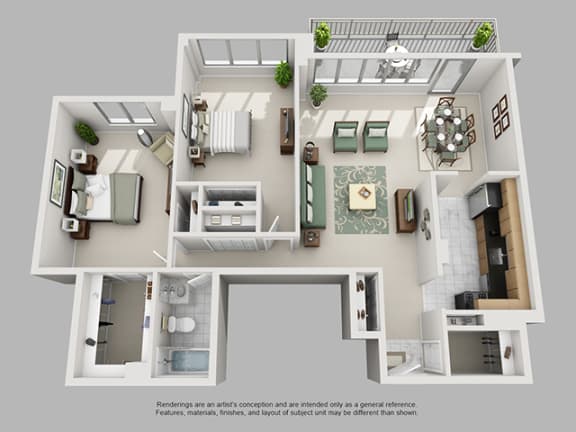 Modern 2 Bedroom Crystal City Arlington VA Apartment Rentals