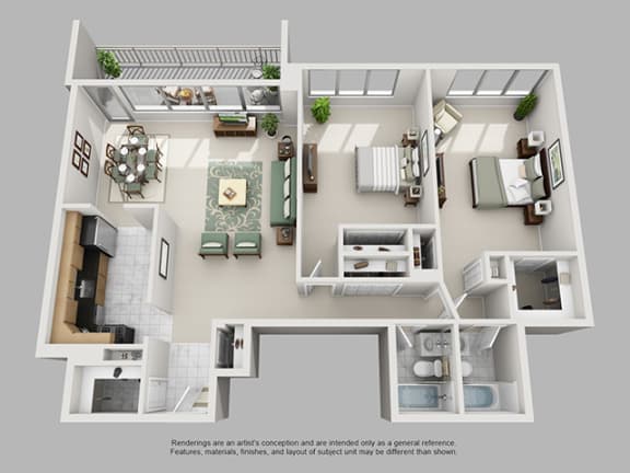 Renovated 2 Bedroom Crystal City Arlington VA Apartment Rentals