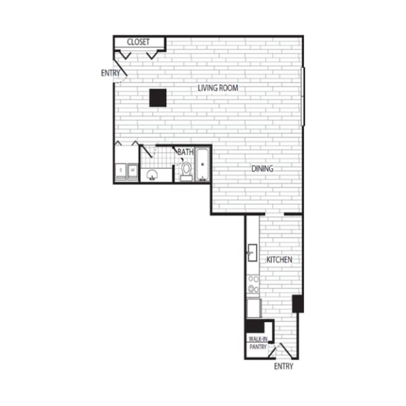 Spacious Studio in National Landing