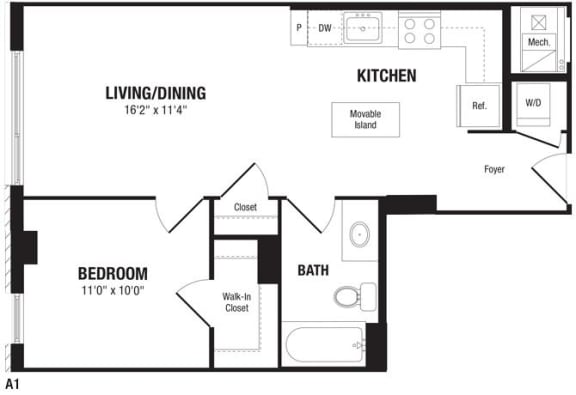 Modern 1 Bedroom Crystal City Arlington VA Apartment Rentals
