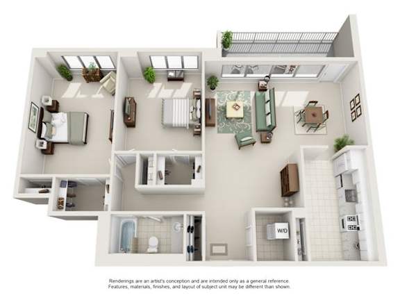 2 Bedroom Apartments in Crystal City Arlington VA
