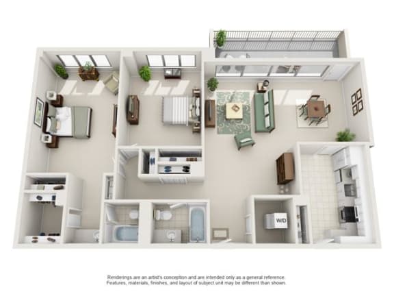Modern 2 Bedroom Apartments in Crystal City Arlington VA