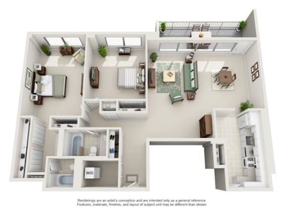 Spacious 2 Bedroom Apartments in Crystal City Arlington VA
