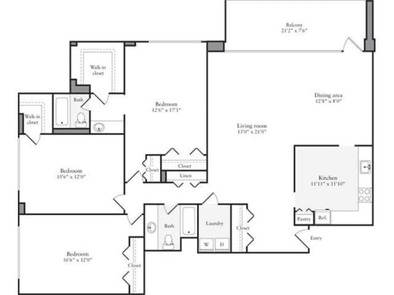 Modern 3 Bedroom Apartments in Crystal City Arlington VA