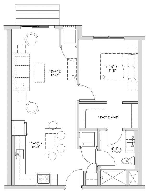 a floor plan of a small house
