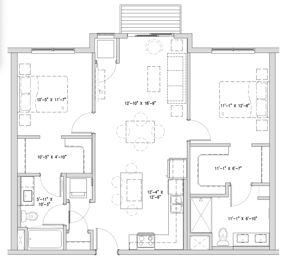 a drawing of a floor plan of a house