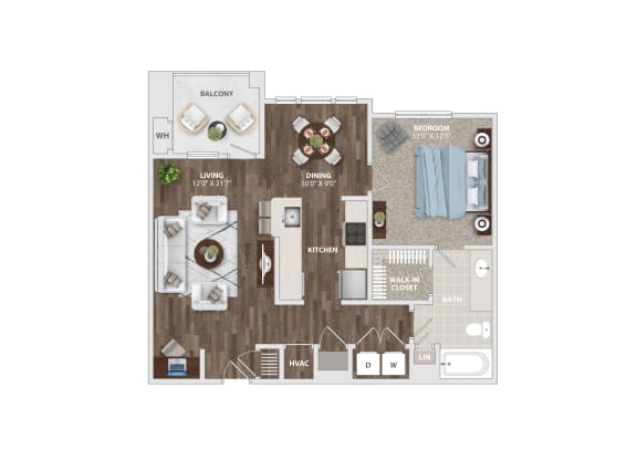 Hilton Floor Plan at The Residence at Marina Bay
