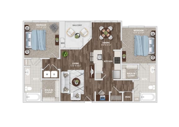 Murray Floor Plan at The Residenace at Marina Bay, Irmo, SC