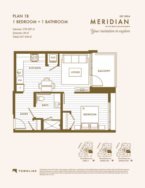 a floor plan of a bedroom apartment
