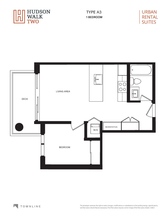 a floor plan of hudson walk two