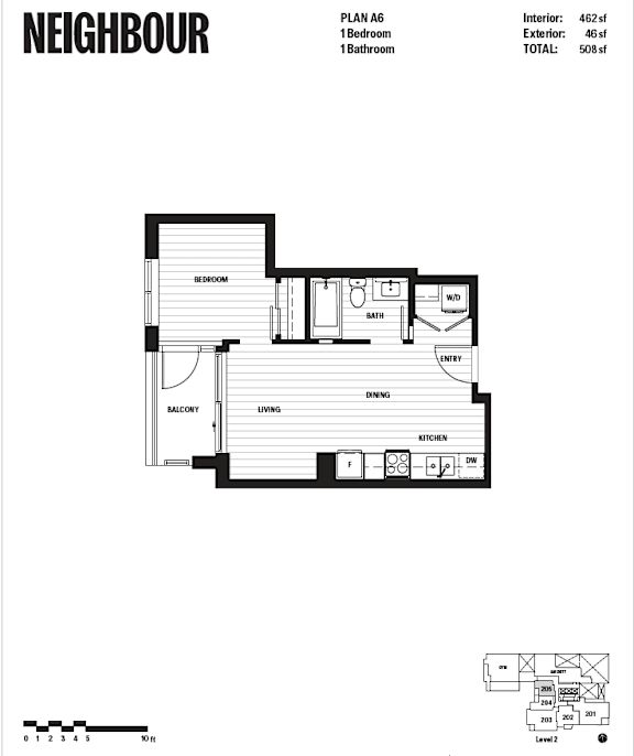 A black and white image of a floor plan for a property named Neighbour.