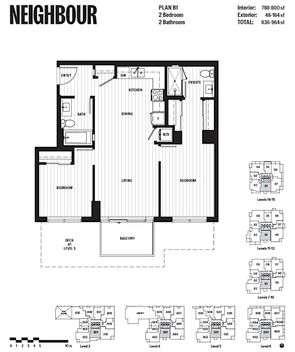 A black and white floor plan of a two bedroom apartment.