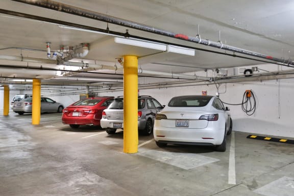 Electric Car Charge Station at Charbonneau, Washington