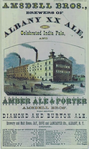an advertisement for a brewery in a newspaper