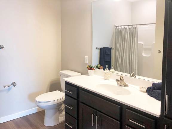 Warm Tone Bathroom